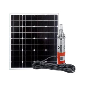 110m Submersible DC Solar Water Pump with 1100W Solar Panel Kit