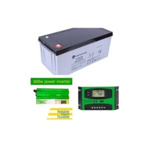 SolarMax 100Ah Solar Battery + 300W Inverter + 20A Charge Controller