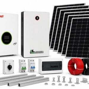 10kW Solar Kit – MUST Inverter & Lekkerix Lithium Battery