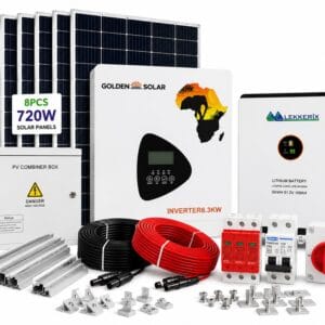 6kW Lithium Solar Kit – 5kWh Battery & 6.3kVA Inverter