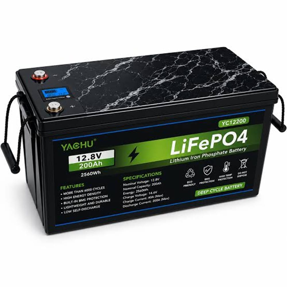 Yachu 100 Ah Lithium Battery 12.8 V | Lifepo 4 Solar Battery