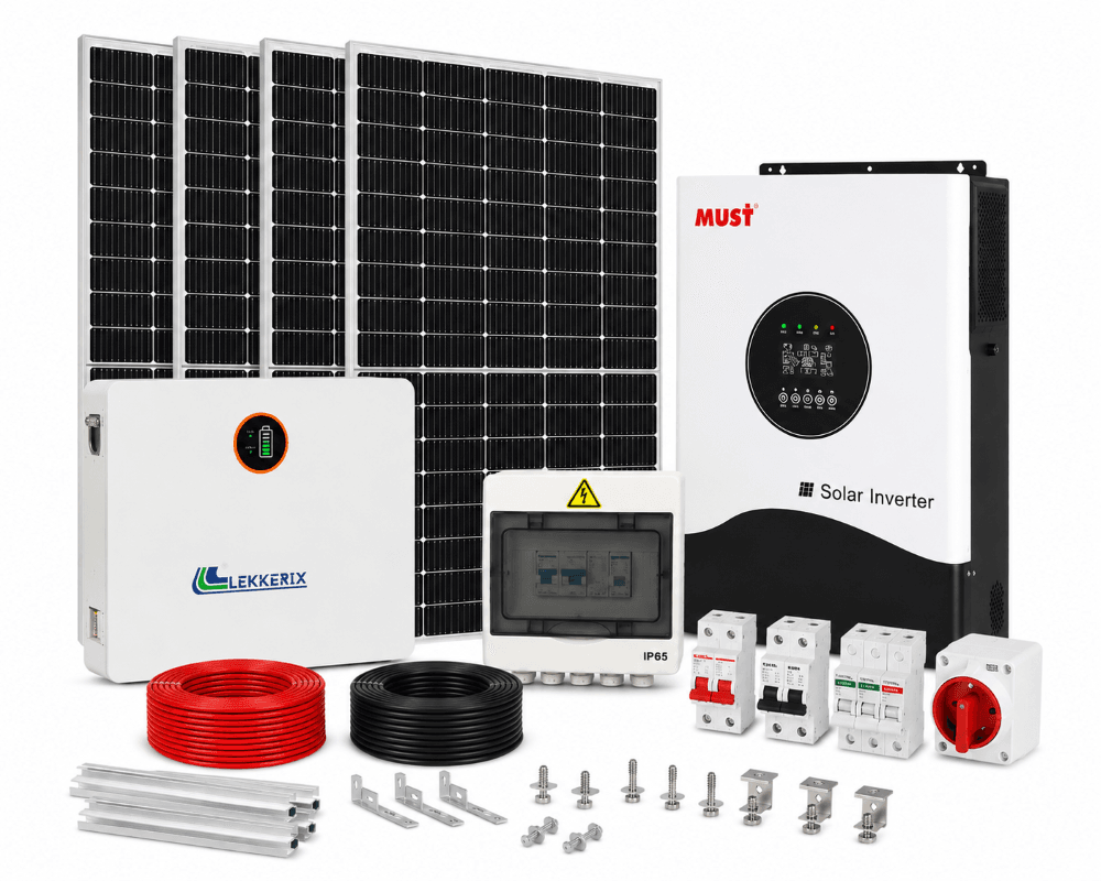 5.5 Kw Complete Solar Kit – MUST Inverter 5 Kwh Battery