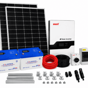 MUST 3.2kW Complete Solar Kit | 2×595W Panels