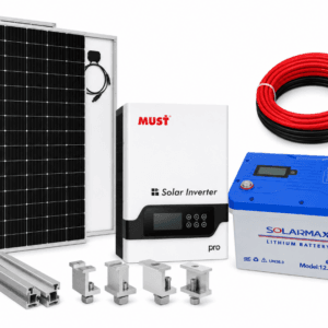1.5kW Solar Kit – MUST Inverter & 100Ah Lithium Battery