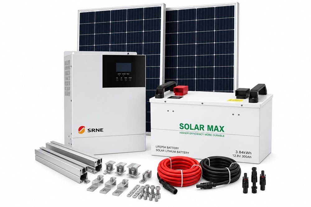 4kWh Lithium Solar Kit | 1.5kW Inverter | Solarmax 4kWh Lithium Solar Kit | 1.5kW Inverter | Solarmax