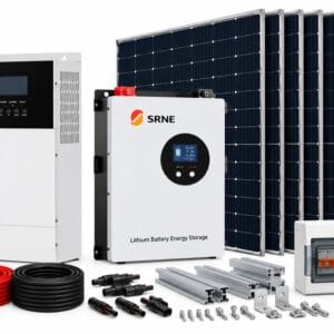SRNE 5kW Solar Kit with 10.2kWh Lithium Battery Kenya