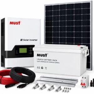 MUST 2.56kWh Lithium Solar Kit | 1.5kW Inverter