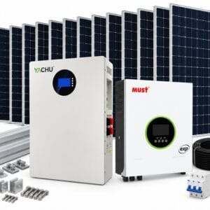 Yachu 15.36kWh Lithium Solar System | 10.2kW Inverter