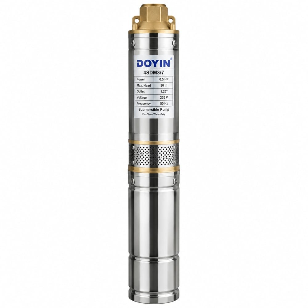 Doyin 4SDM3/7 0.5HP Borehole Pump – 50M Head Doyin 4SDM3/7 0.5HP Borehole Pump – 50M Head