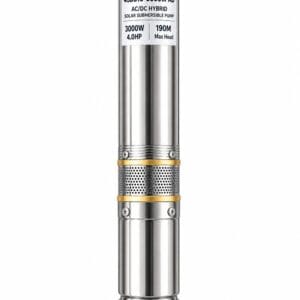 4HP AC/DC Solar Submersible Water Pump 3000W – 190M Head