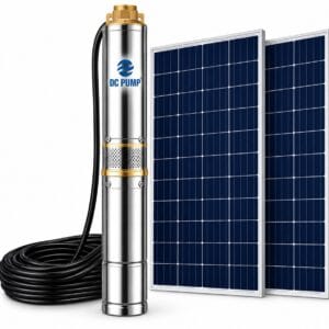 600W Solar Submersible Water Pump 0.75HP – 55M Head