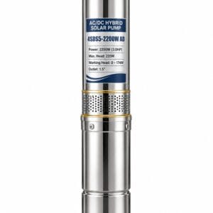 3HP AC/DC Solar Submersible Water Pump 2200W – 235M Head