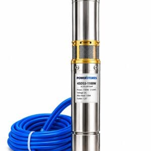 1100W DC Solar Submersible Water Pump 1.5HP – 120M Head