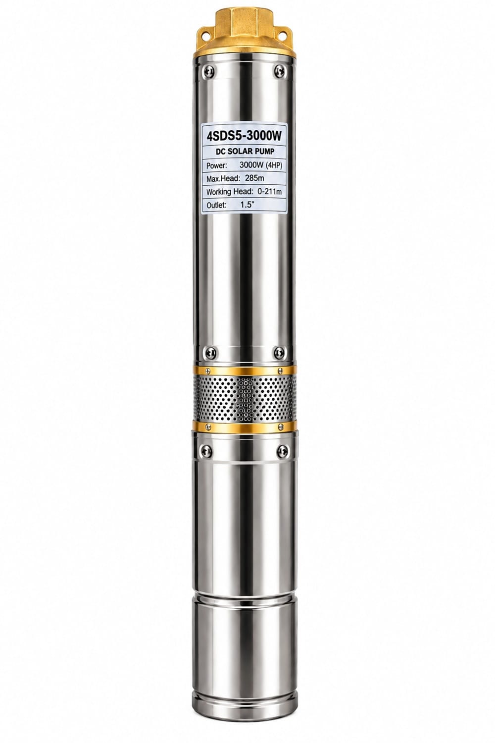4HP AC/DC Solar Submersible Pump – 285M Head 4HP AC/DC Solar Submersible Pump – 285M Head