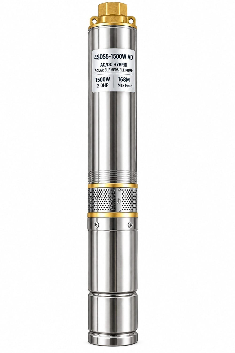 1500W 2HP AC/DC Solar Submersible Water Pump – 168M Head 1500W 2HP AC/DC Solar Submersible Water Pump – 168M Head