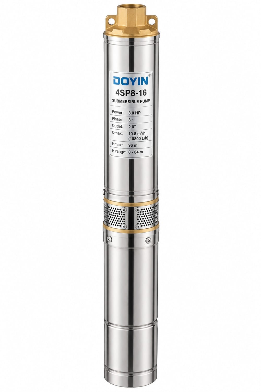 Doyin 3HP Borehole Submersible Pump 4SP8-16 – 96M Head Doyin 3HP Borehole Submersible Pump 4SP8-16 – 96M Head
