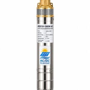 2HP AC/DC Solar Submersible Pump 10,000L/H – 105M Head